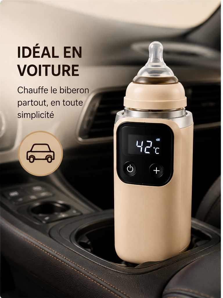 Chauffe-biberon portable USB rechargeable – Température constante – Universel